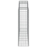 Arched Gabion Baskets 11 pcs 200x50x140/160 cm Galvanised Iron