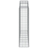 Arched Gabion Baskets 20 pcs 200x50x160/180 cm Galvanised Iron