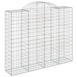 Arched Gabion Baskets 40 pcs 200x50x160/180 cm Galvanised Iron