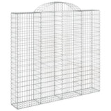 Arched Gabion Baskets 6 pcs 200x50x180/200 cm Galvanised Iron