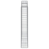 Arched Gabion Baskets 12 pcs 200x50x180/200 cm Galvanised Iron
