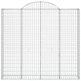 Arched Gabion Baskets 18 pcs 200x50x180/200 cm Galvanised Iron