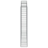Arched Gabion Baskets 18 pcs 200x50x180/200 cm Galvanised Iron
