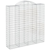 Arched Gabion Baskets 7 pcs 200x50x200/220 cm Galvanised Iron