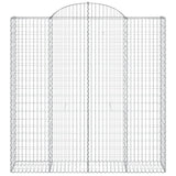 Arched Gabion Baskets 11 pcs 200x50x200/220 cm Galvanised Iron