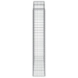 Arched Gabion Baskets 13 pcs 200x50x220/240 cm Galvanised Iron