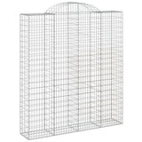 Arched Gabion Baskets 18 pcs 200x50x220/240 cm Galvanised Iron