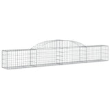 Arched Gabion Baskets 10 pcs 300x30x40/60 cm Galvanised Iron