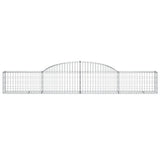 Arched Gabion Baskets 17 pcs 300x30x40/60 cm Galvanised Iron