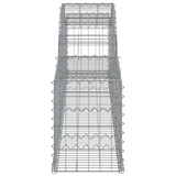 Arched Gabion Baskets 17 pcs 300x30x40/60 cm Galvanised Iron