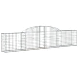 Arched Gabion Baskets 5 pcs 300x30x60/80 cm Galvanised Iron
