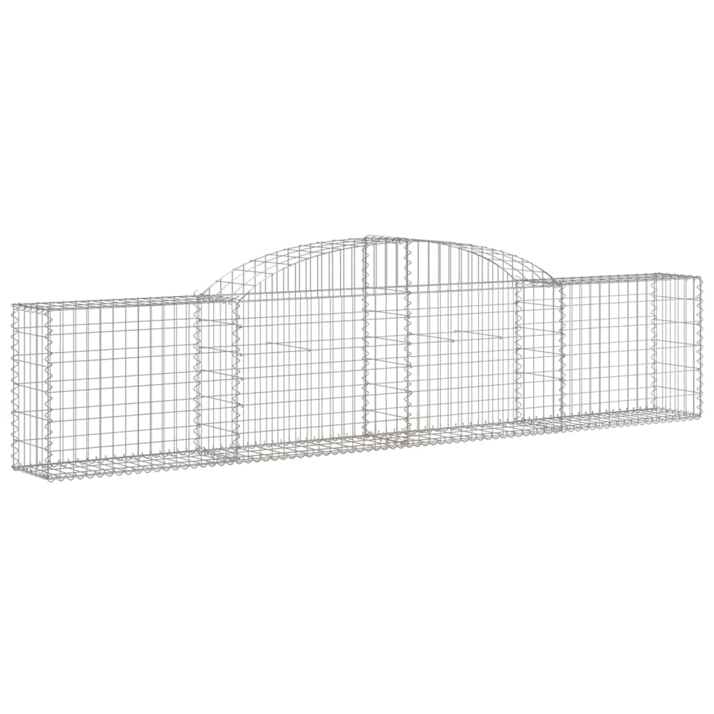 Arched Gabion Baskets 11 pcs 300x30x60/80 cm Galvanised Iron