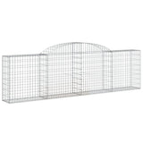Arched Gabion Baskets 3 pcs 300x30x80/100 cm Galvanised Iron