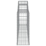 Arched Gabion Baskets 11 pcs 300x30x80/100 cm Galvanised Iron