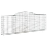 Arched Gabion Baskets 5 pcs 300x30x100/120 cm Galvanised Iron
