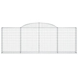 Arched Gabion Baskets 30 pcs 300x30x100/120 cm Galvanised Iron