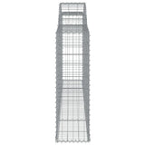 Arched Gabion Baskets 30 pcs 300x30x100/120 cm Galvanised Iron