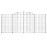 Arched Gabion Baskets 2 pcs 300x30x120/140 cm Galvanised Iron