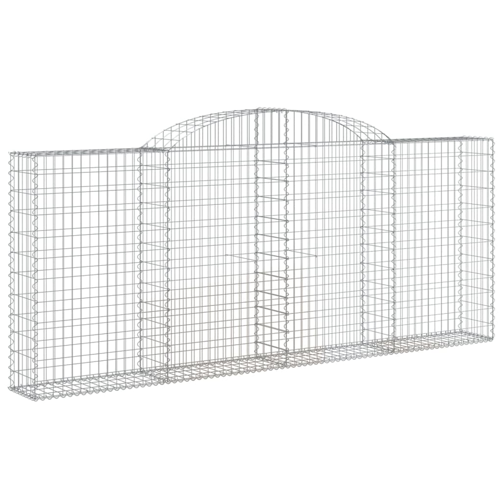 Arched Gabion Baskets 30 pcs 300x30x120/140 cm Galvanised Iron