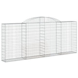 Arched Gabion Baskets 30 pcs 300x30x120/140 cm Galvanised Iron