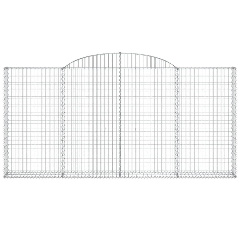 Arched Gabion Baskets 25 pcs 300x30x140/160 cm Galvanised Iron