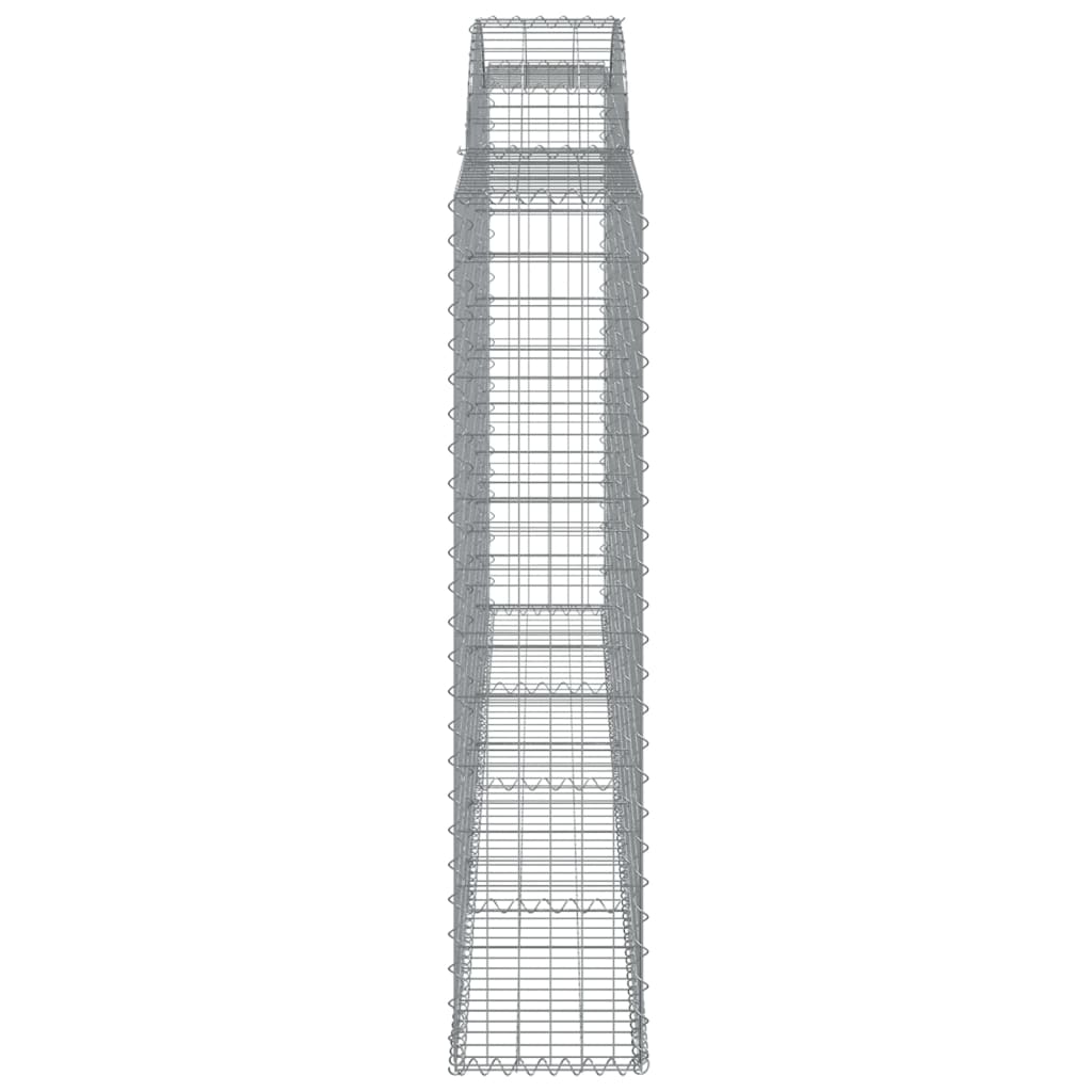 Arched Gabion Baskets 25 pcs 300x30x140/160 cm Galvanised Iron