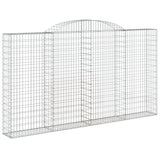 Arched Gabion Baskets 6 pcs 300x30x160/180 cm Galvanised Iron