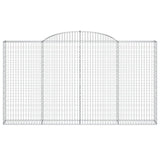 Arched Gabion Baskets 11 pcs 300x30x160/180 cm Galvanised Iron
