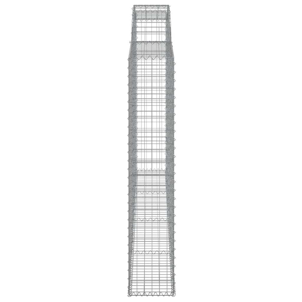 Arched Gabion Baskets 11 pcs 300x30x160/180 cm Galvanised Iron