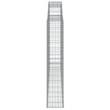 Arched Gabion Baskets 11 pcs 300x30x160/180 cm Galvanised Iron