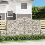 Arched Gabion Baskets 11 pcs 300x30x160/180 cm Galvanised Iron