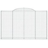 Arched Gabion Baskets 6 pcs 300x30x180/200 cm Galvanised Iron