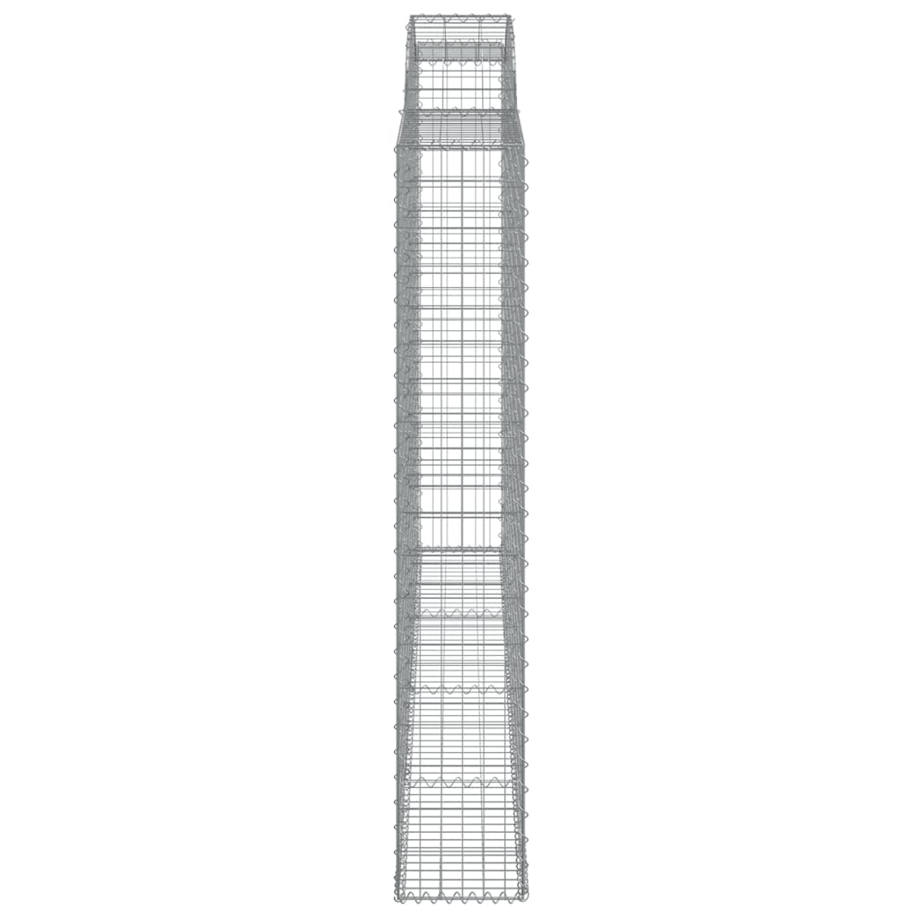 Arched Gabion Baskets 7 pcs 300x30x180/200 cm Galvanised Iron