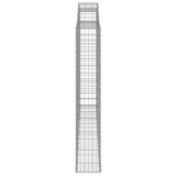Arched Gabion Baskets 7 pcs 300x30x180/200 cm Galvanised Iron