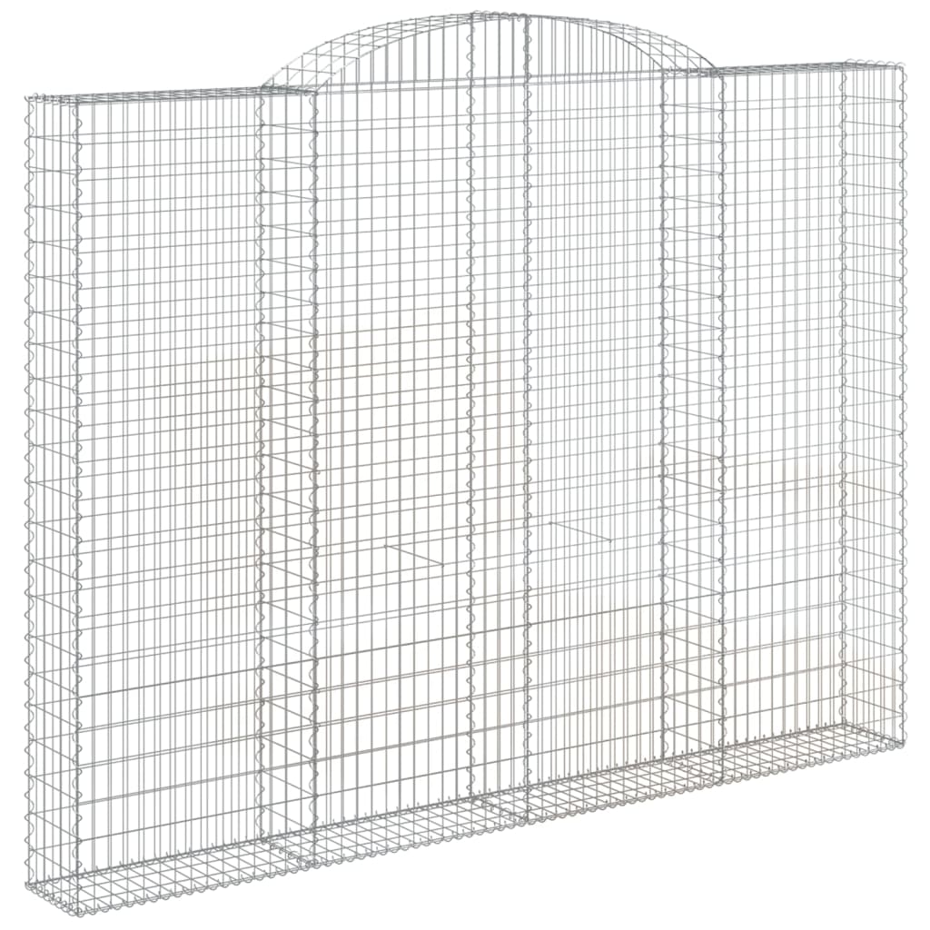 Arched Gabion Baskets 2 pcs 300x30x220/240 cm Galvanised Iron