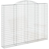 Arched Gabion Baskets 2 pcs 300x30x220/240 cm Galvanised Iron