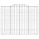 Arched Gabion Baskets 2 pcs 300x30x220/240 cm Galvanised Iron