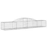 Arched Gabion Baskets 10 pcs 300x50x40/60 cm Galvanised Iron
