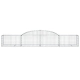 Arched Gabion Baskets 10 pcs 300x50x40/60 cm Galvanised Iron