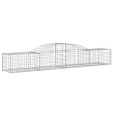 Arched Gabion Baskets 15 pcs 300x50x40/60 cm Galvanised Iron