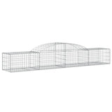 Arched Gabion Baskets 17 pcs 300x50x40/60 cm Galvanised Iron