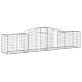 Arched Gabion Baskets 5 pcs 300x50x60/80 cm Galvanised Iron