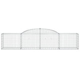 Arched Gabion Baskets 5 pcs 300x50x60/80 cm Galvanised Iron
