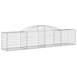 Arched Gabion Baskets 10 pcs 300x50x60/80 cm Galvanised Iron