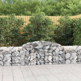 Arched Gabion Baskets 11 pcs 300x50x60/80 cm Galvanised Iron