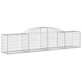 Arched Gabion Baskets 12 pcs 300x50x60/80 cm Galvanised Iron