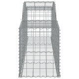 Arched Gabion Baskets 13 pcs 300x50x60/80 cm Galvanised Iron