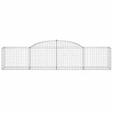 Arched Gabion Baskets 15 pcs 300x50x60/80 cm Galvanised Iron