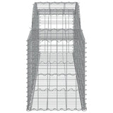 Arched Gabion Baskets 17 pcs 300x50x60/80 cm Galvanised Iron
