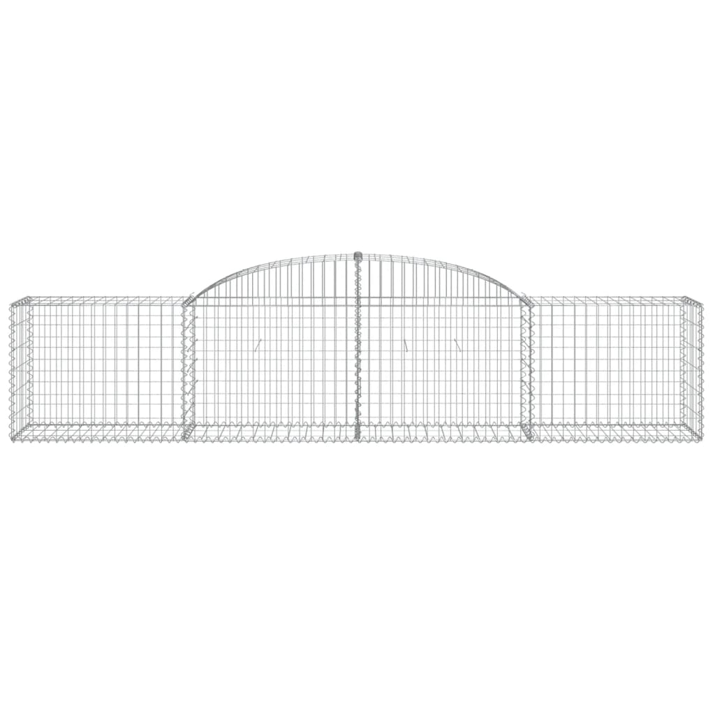 Arched Gabion Baskets 20 pcs 300x50x60/80 cm Galvanised Iron
